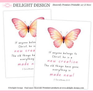 A New Creation - 8x10 and 5x7 PRINTABLE